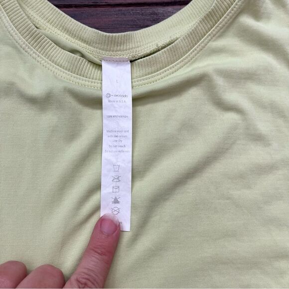 Avocado muscle tank top crop top light green size large - Picture 4 of 5